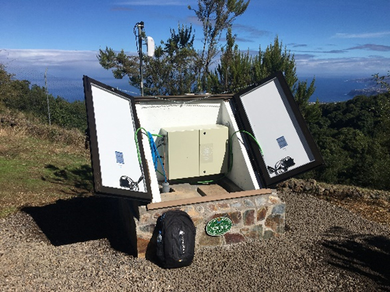 Image of completed seismic station